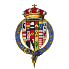 Coat of arms of Sir Edward Hastings, 1st Baron Hastings of Loughborough, KG