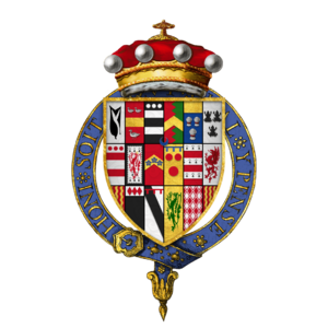 Coat of arms of Sir Edward Hastings, 1st Baron Hastings of Loughborough, KG