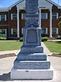 Confederate-Union Veterans' Monument in Morgantown closeup