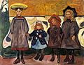 Edvard Munch - Four Girls in Åsgårdstrand - Google Art Project