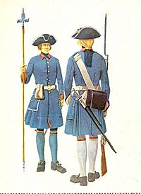 Finland Ostrobothnia regiment uniforms 1705