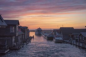 Historic Fishtown along the Leland River