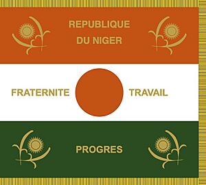 Flag of niger armed forces obv