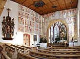 Fresken Damüls Hl Nikolaus InnenPanorama