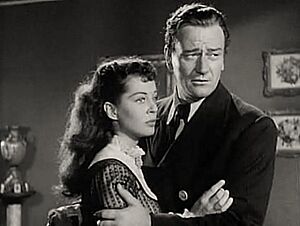 Gail Russell-John Wayne in Wake of the Red Witch trailer