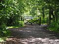 Gate at the end of the Sett Valley trail - geograph.org.uk - 1343297