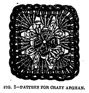 Granny Square example from 1885 issue of Prairie Farmer Magazine
