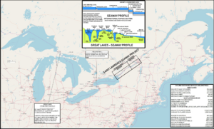 Great Lakes and St. Lawrence Seaway map 1959
