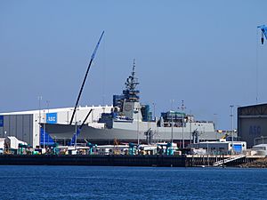 HMAS Hobart under construction April 2015