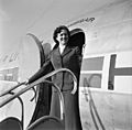 Hostess der Swissair 1953