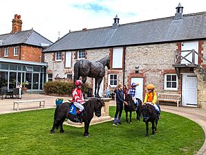 In the courtyard of the National Horse Racing Museum, Newmarket (geograph 7552956).jpg