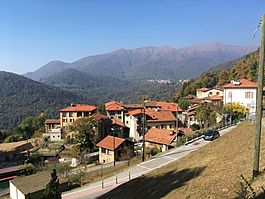 View of Iseo with Monte Lema in the background