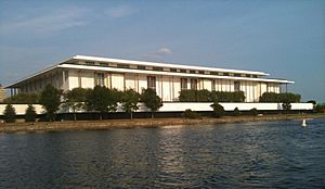Kennedy Center seen from the Potomac River, June 2010