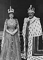 King Edward VII and Queen Alexandra in coronation robes