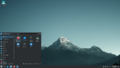Kubuntu 23.10 with menu - English