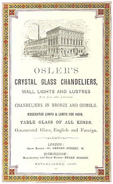 LONDON ILLUSTRATED p1.128 ADS. - OSLER'S GLASS