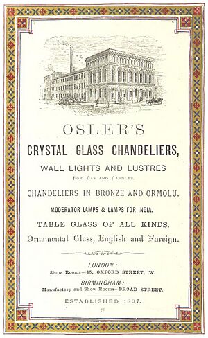 LONDON ILLUSTRATED p1.128 ADS. - OSLER'S GLASS