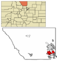Larimer County Colorado Incorporated and Unincorporated areas Loveland Highlighted 0846465