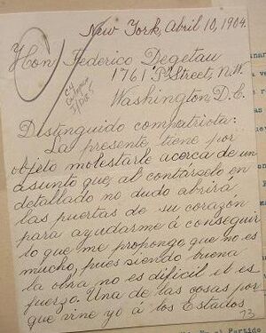 Letter written by Isabel González (April 1904)