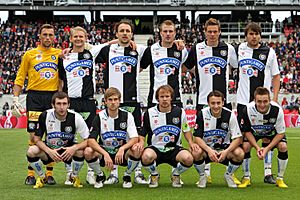 Mannschaft des SK Sturm Graz beim Cupfinale 2010