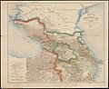 Map of Caucasus with the borders 1801-1813