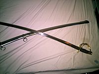 Model 1840 Cavalry Saber and its scabbard