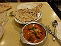 Naan with fish curry avadhi cuisine