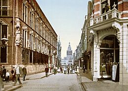 Nijmegen - Stadhuis en Grote Markt 1900