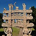 North Gateway - Rear Side - Stupa 1 - Sanchi Hill 2013-02-21 4480-4481