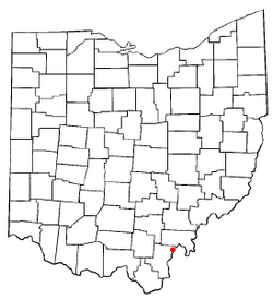 Location of Cheshire, Ohio