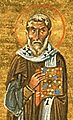 Pope Agatho (Menologion of Basil II) - cropped