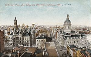 Post Office and City Hall, Baltimore, Maryland, circa 1907-1914 (cropped)