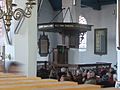 Preekstoel in de Sint Lambertus kerk Buren