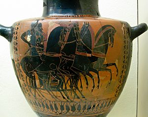Quadriga, Charioteer and Hoplite