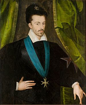 Portrait of Henry wearing a black beret