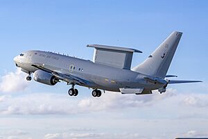 RAF Wedgetail in flight