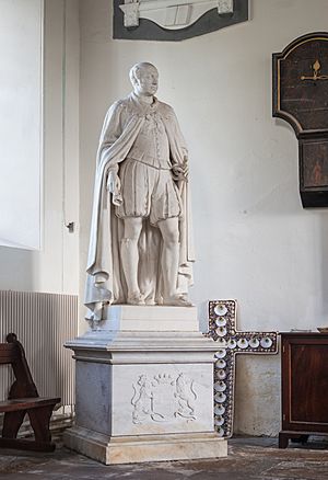 Rosscarbery St Fachtna's Cathedral Narthex Statue of John Evans Freke by Guillaume Geefs 1848 2017 08 30