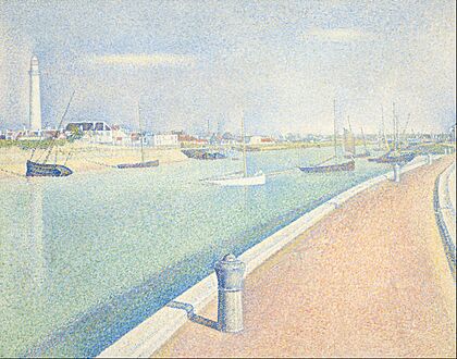 Seurat, Georges - The Channel of Gravelines, Petit Fort Philippe - Google Art Project