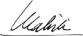 Signature of B. J. Habibie