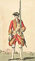 Soldier of 45th regiment 1742