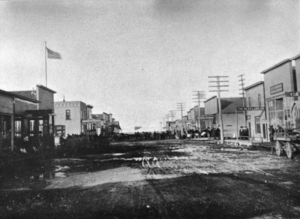 Main Street in Souris circa 1906