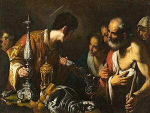 St. Lawrence Distributing the Treasures of the Church - Bernardo Strozzi - Google Cultural Institute