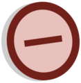 Symbol oppose vote