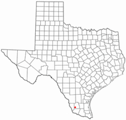 Location of Guerra, Texas