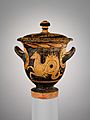 Terracotta bell-krater (mixing bowl) with lid MET DP232622