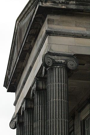 The portico at North Leith Parish Church
