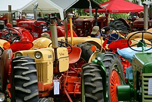 Tractors at the Fairgrounds in Plain City, Ohio