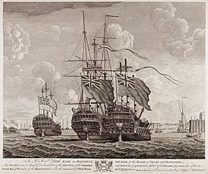 Trois vaisseaux francais captures a la bataille du cap finisterre oct 1747