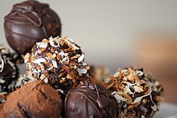 Truffles with nuts and chocolate dusting in detail.jpg