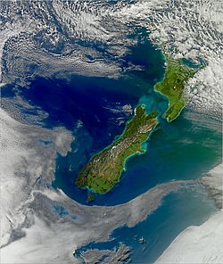 Turbid Waters Surround New Zealand